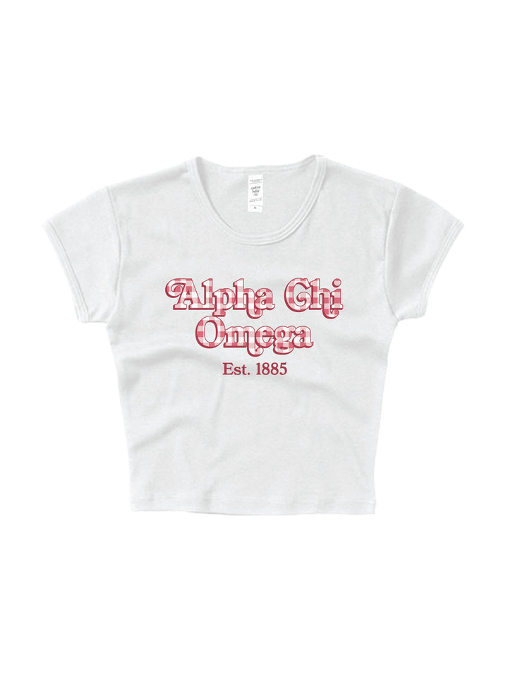 Gingham Sorority Baby Tee 2XL