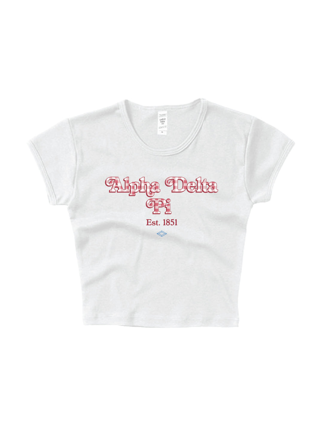 Gingham Sorority Baby Tee