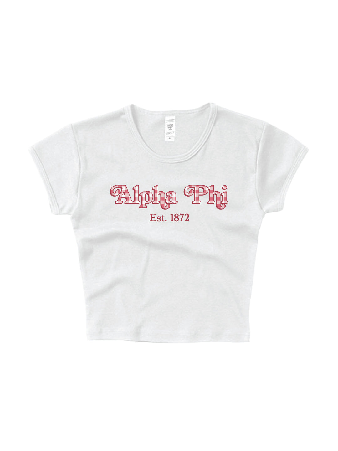 Gingham Sorority Baby Tee 2XL
