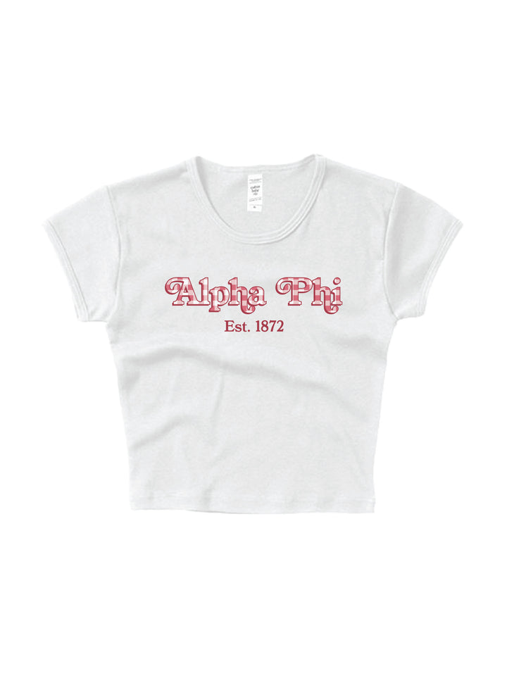 Gingham Sorority Baby Tee 2XL