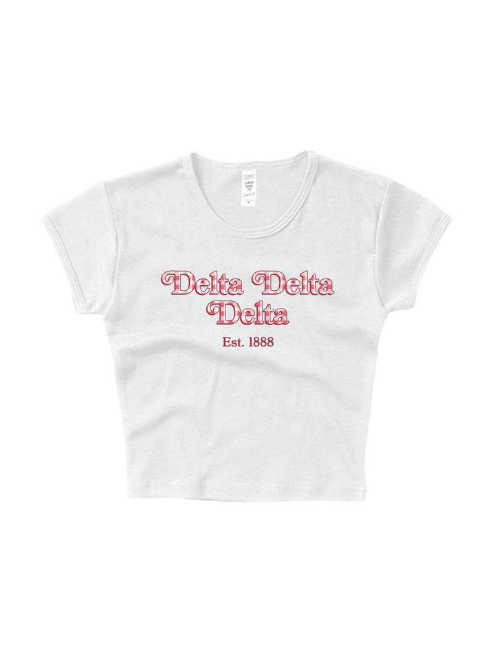 Gingham Sorority Baby Tee 2XL