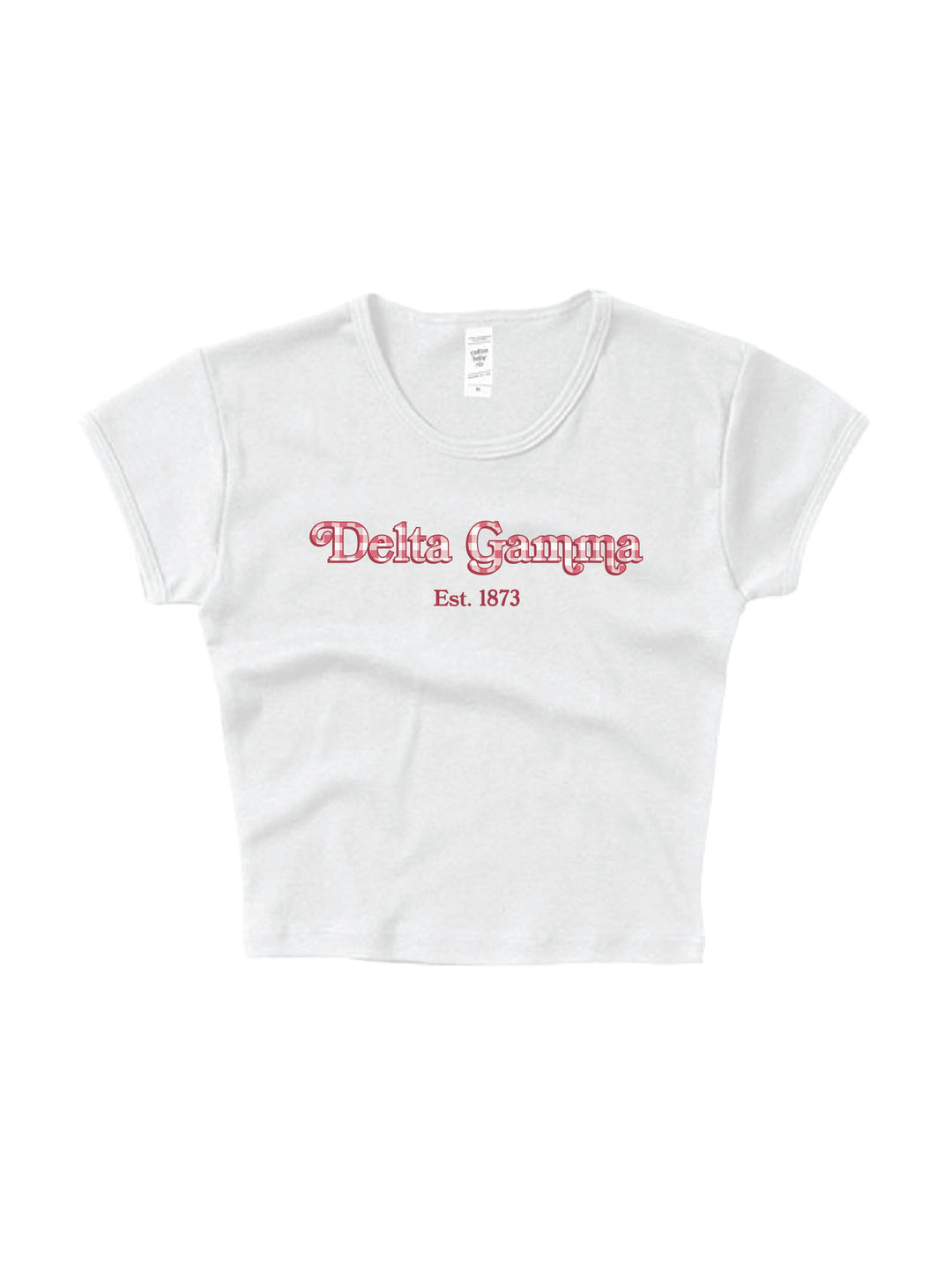 Gingham Sorority Baby Tee 2XL