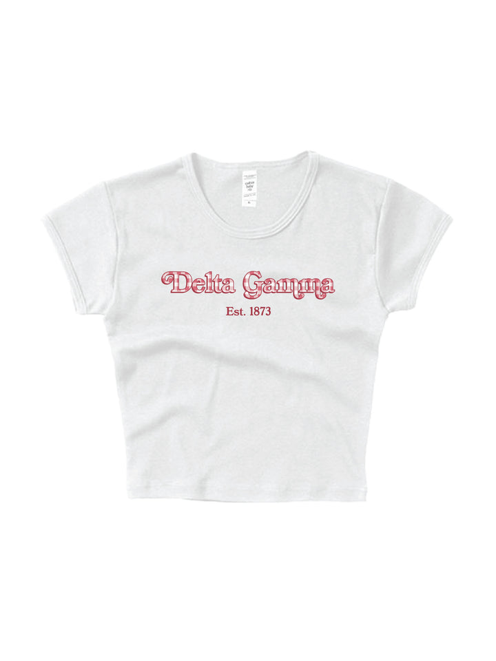 Gingham Sorority Baby Tee 2XL