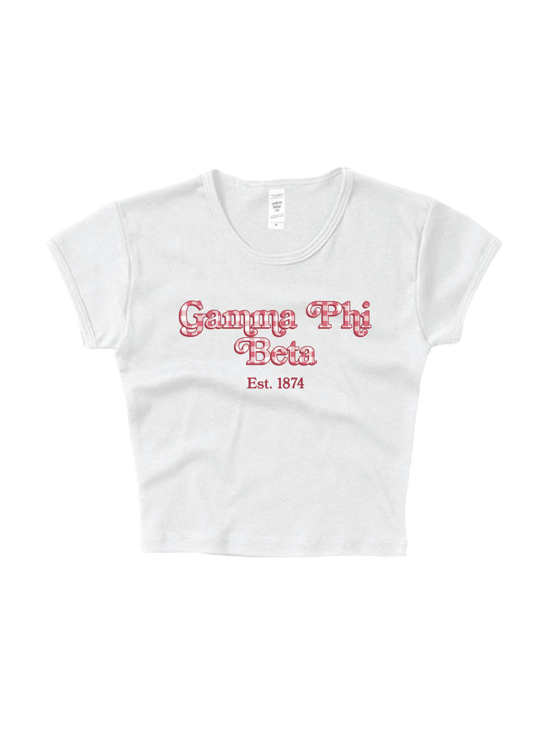 Gingham Sorority Baby Tee 2XL