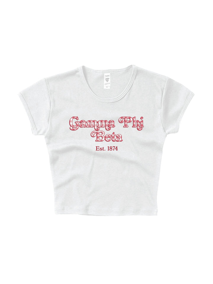 Gingham Sorority Baby Tee 2XL