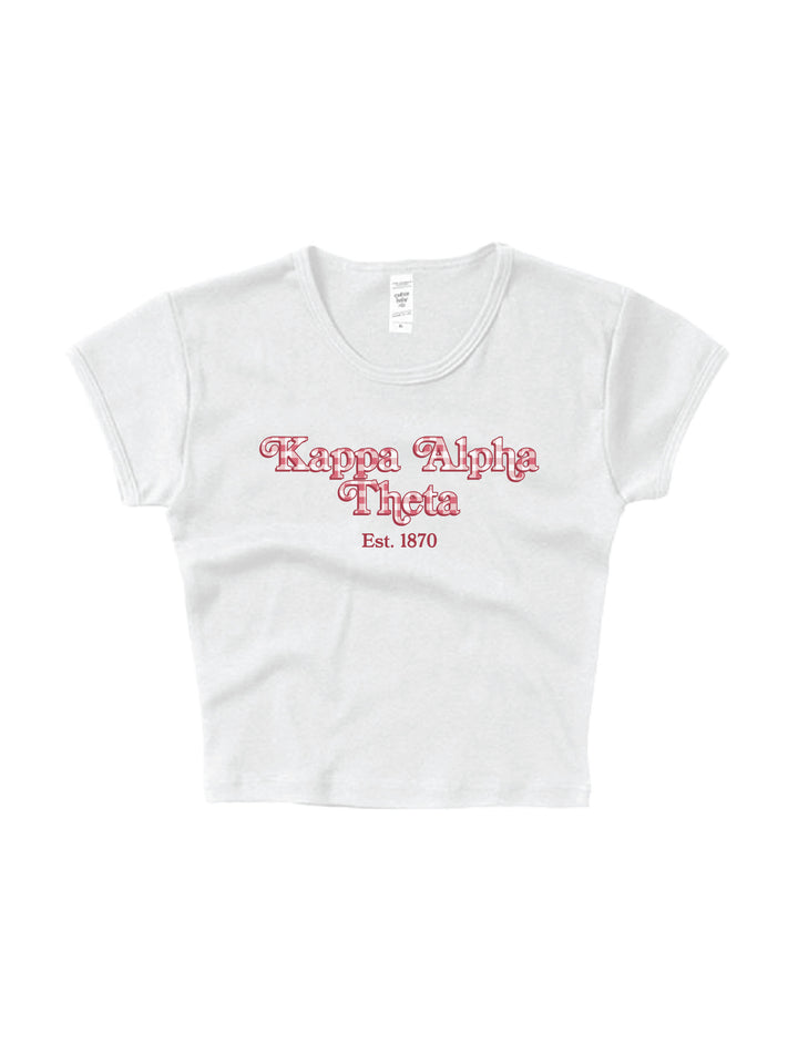 Gingham Sorority Baby Tee 2XL