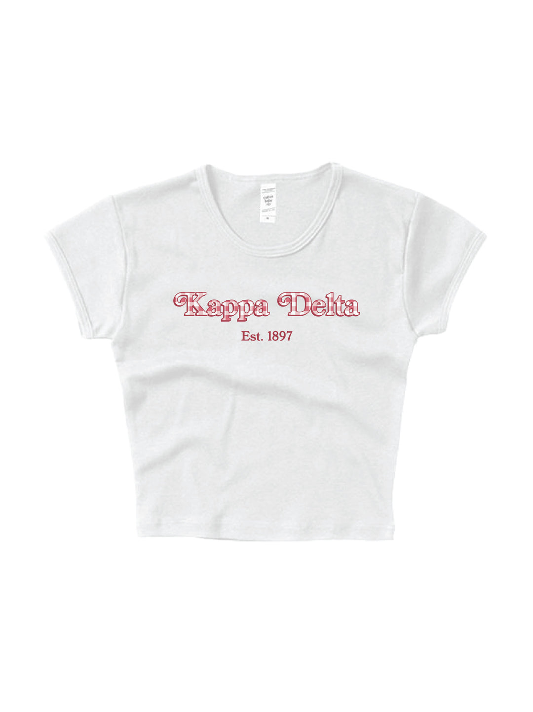 Gingham Sorority Baby Tee 2XL