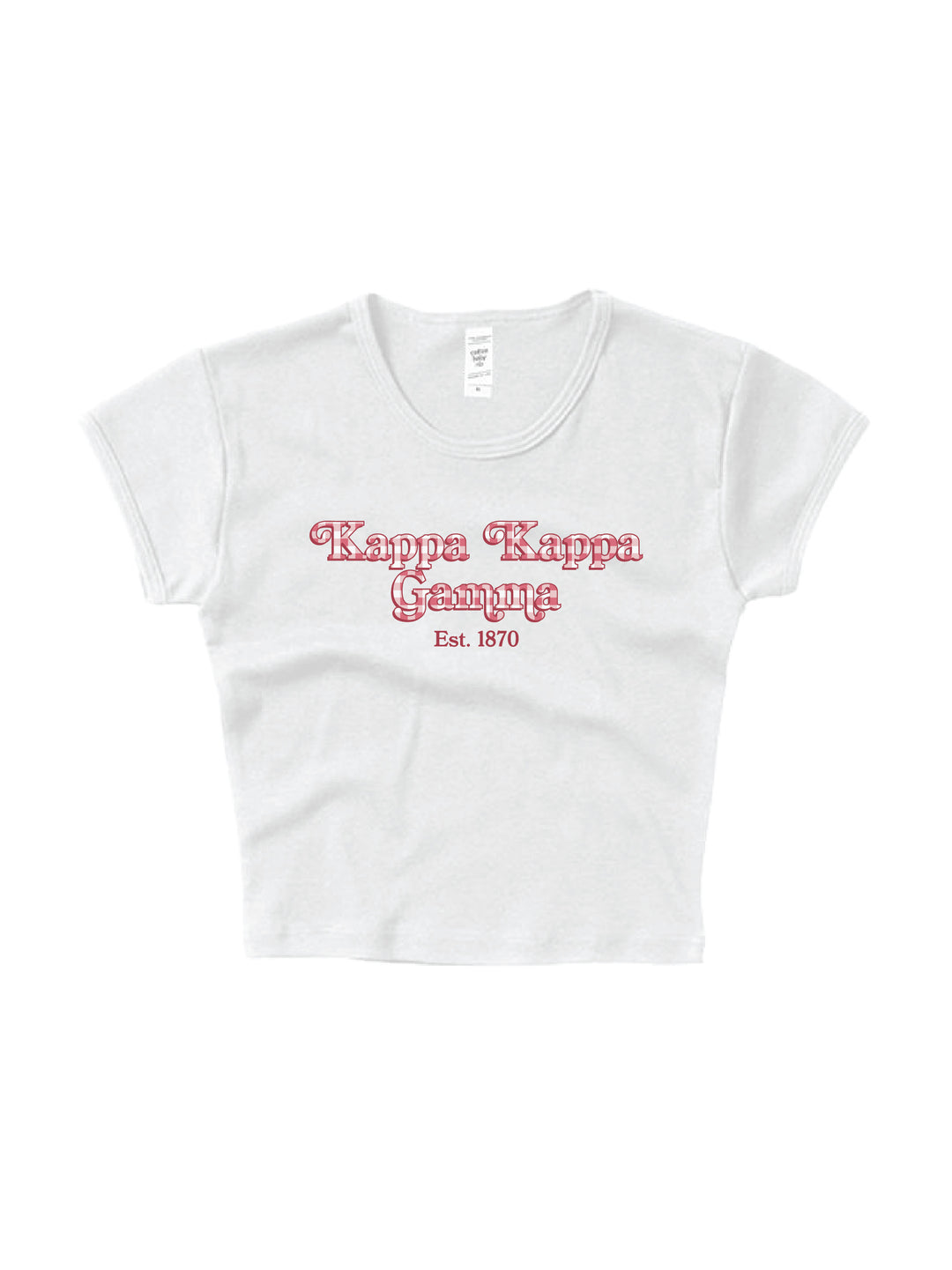 Gingham Sorority Baby Tee 2XL