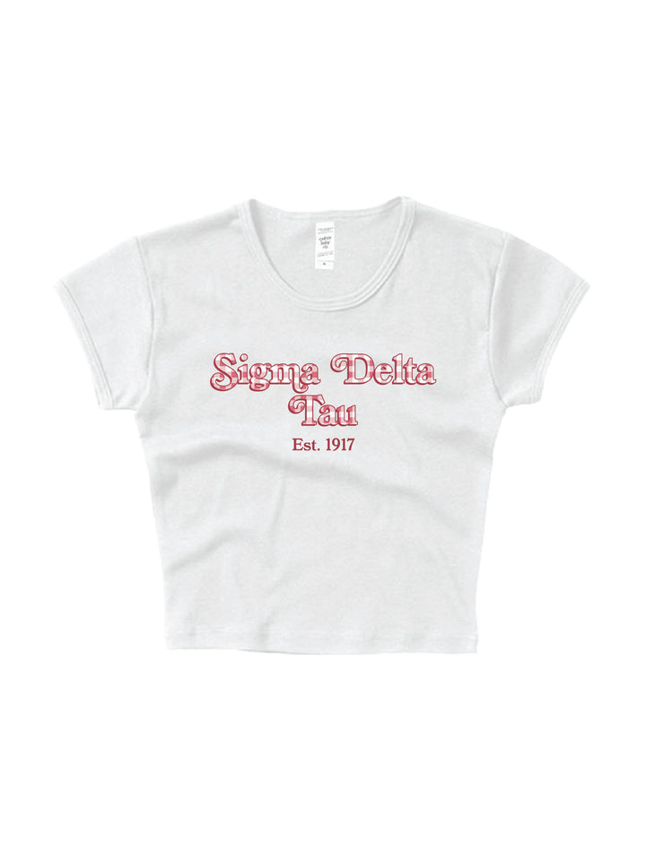 Gingham Sorority Baby Tee 2XL