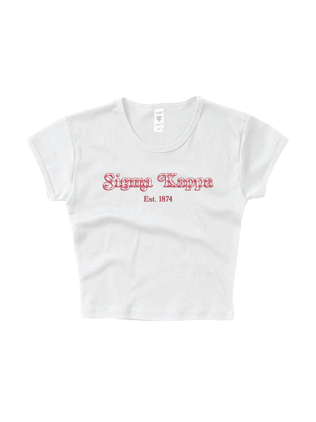 Gingham Sorority Baby Tee 2XL