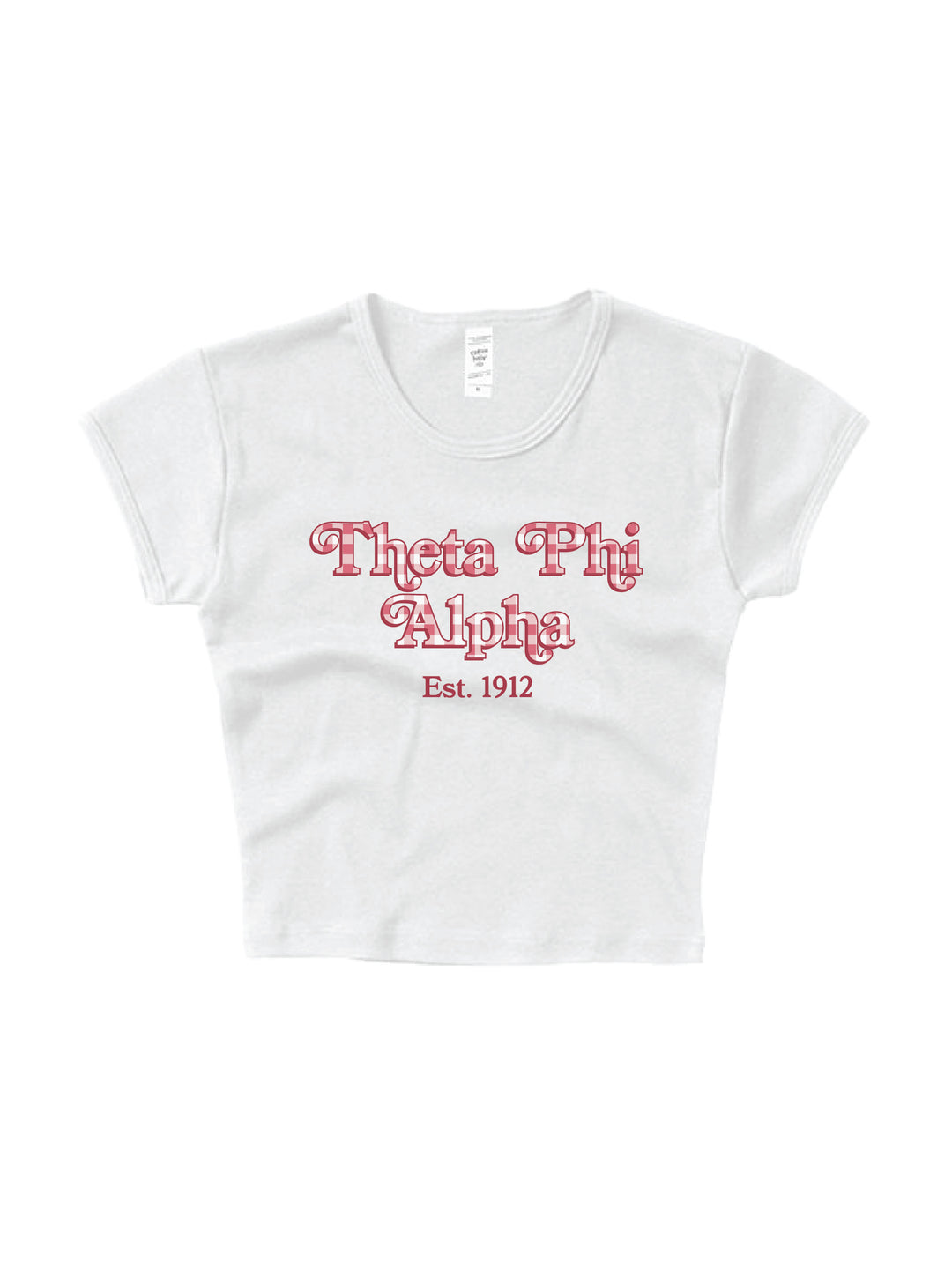 Gingham Sorority Baby Tee 2XL