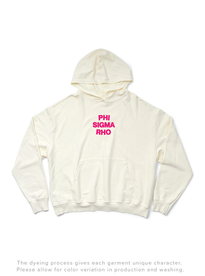 Phi Sigma Rho Vanilla Ice Pink Star Light Weight Hoodie