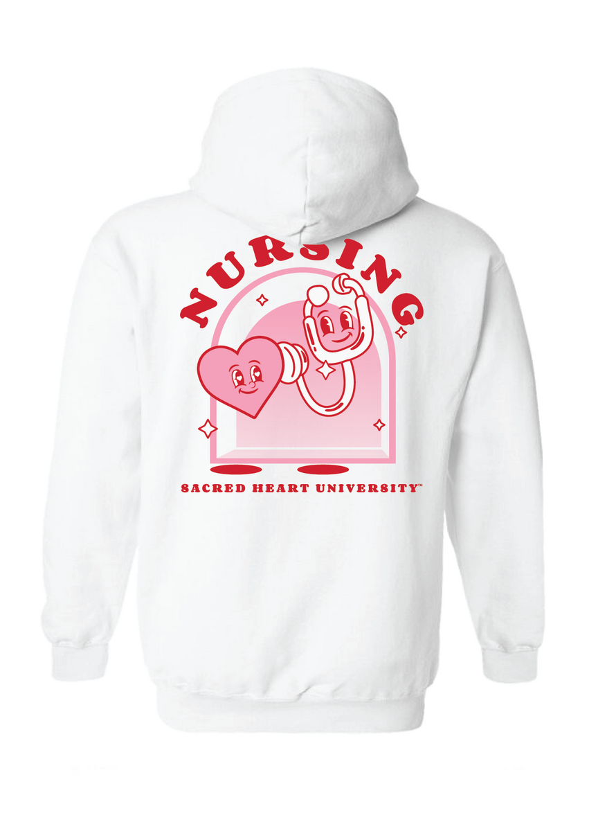 SHU SNA | College of Nursing | Heart Sweatshirt