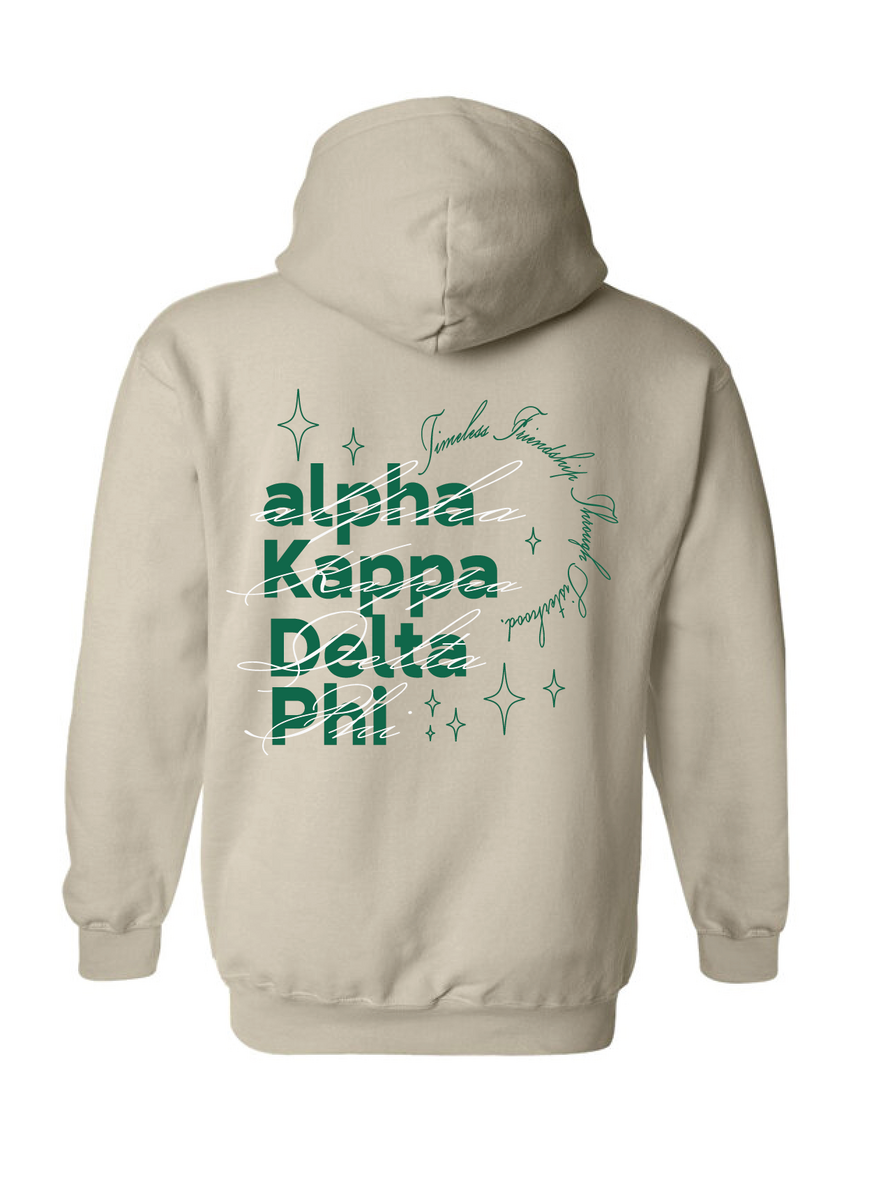 alpha Kappa Delta Phi Sand & Green Hoodie