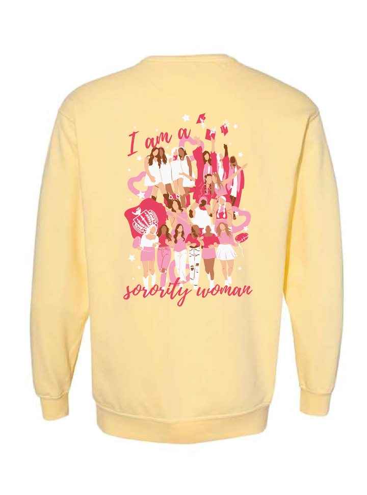 National Panhellenic Conference Sorority Woman Butter Crewneck