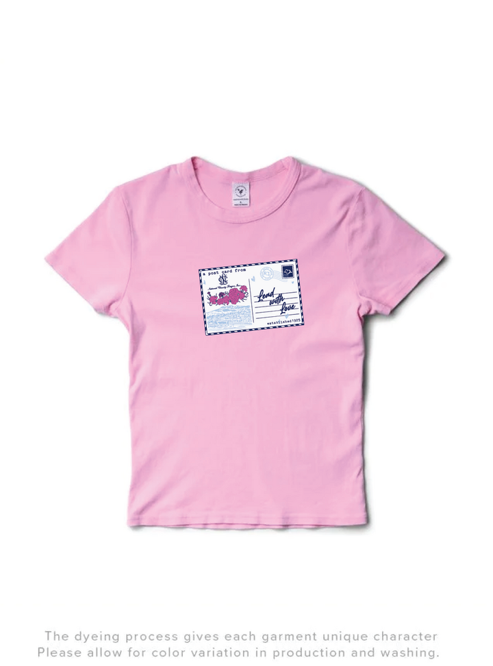 National Charity League Post Card Bubblegum Baby Tee