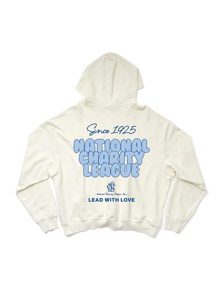National Charity League Bubble Letter Light Weight Vanilla Ice Hoodie