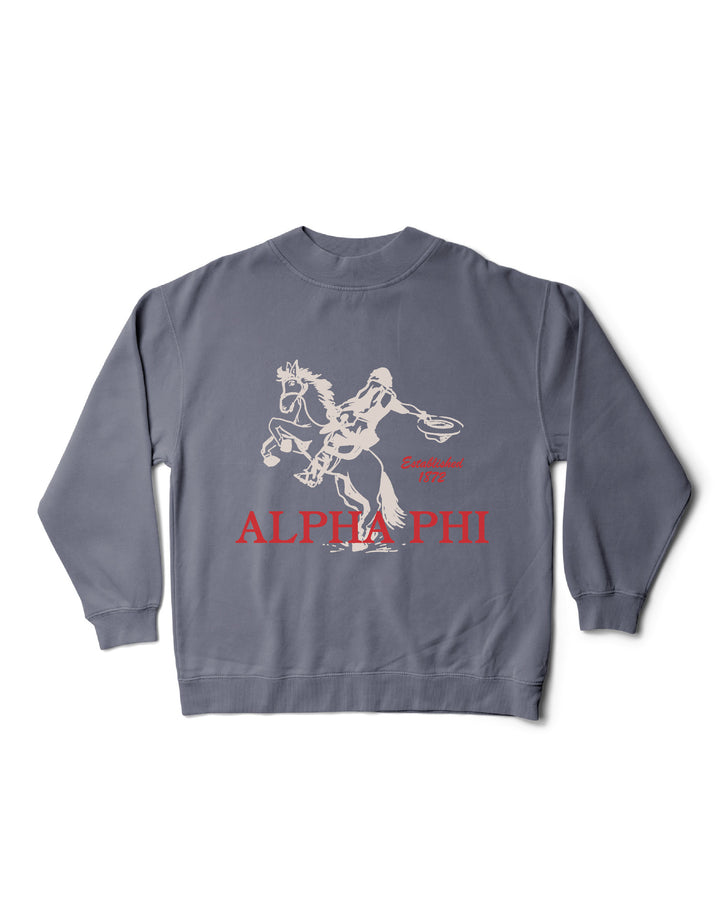 Rodeo Mock Neck Sorority Crewneck