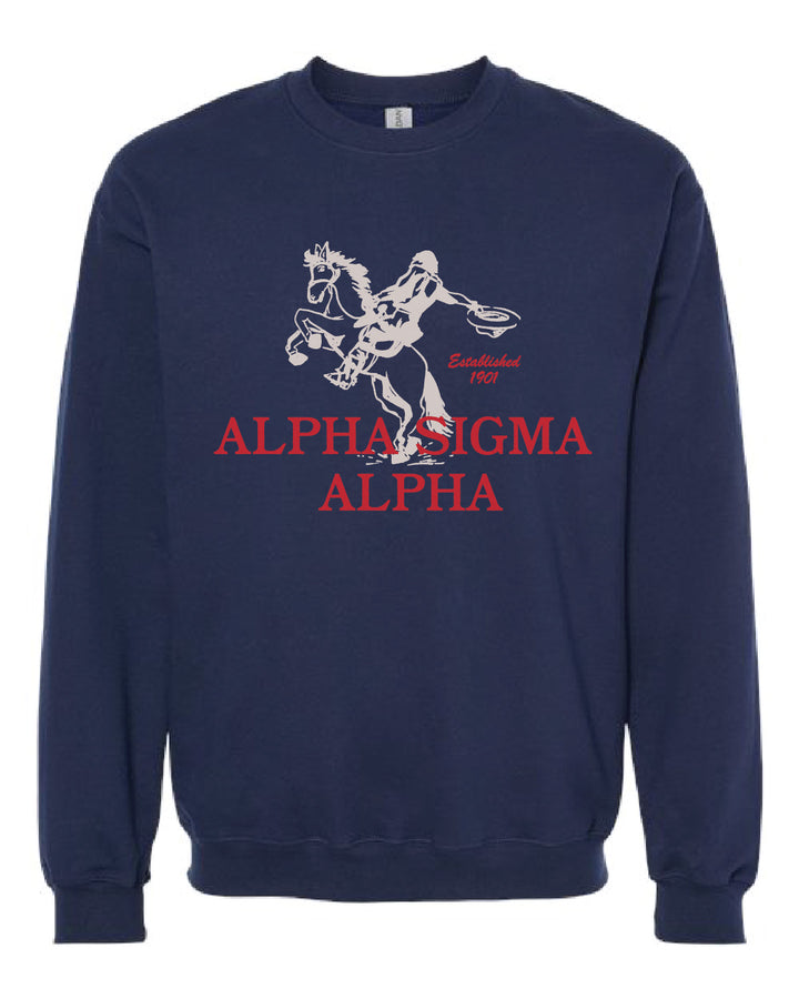 Navy Rodeo Sorority Crewneck