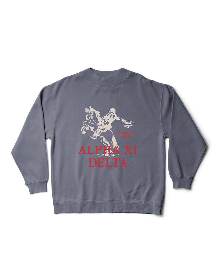 Rodeo Mock Neck Sorority Crewneck
