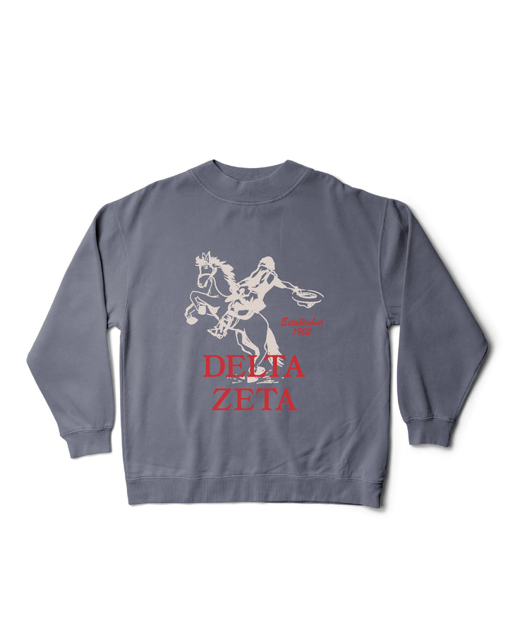 Rodeo Mock Neck Sorority Crewneck