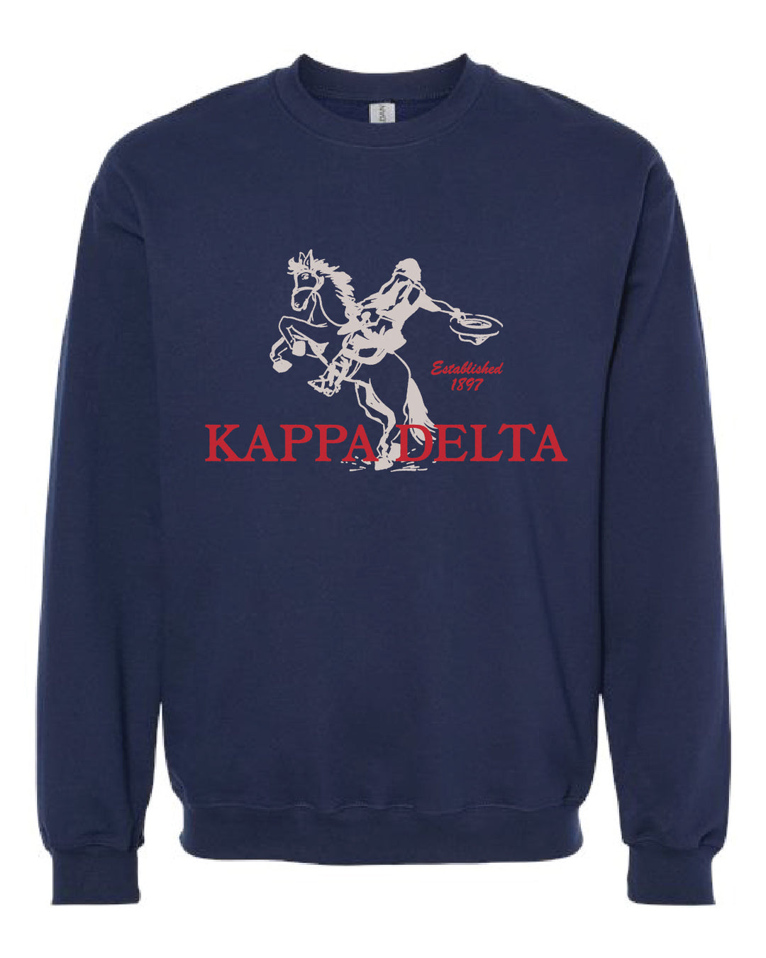 Navy Rodeo Sorority Crewneck - 2XL - 3XL