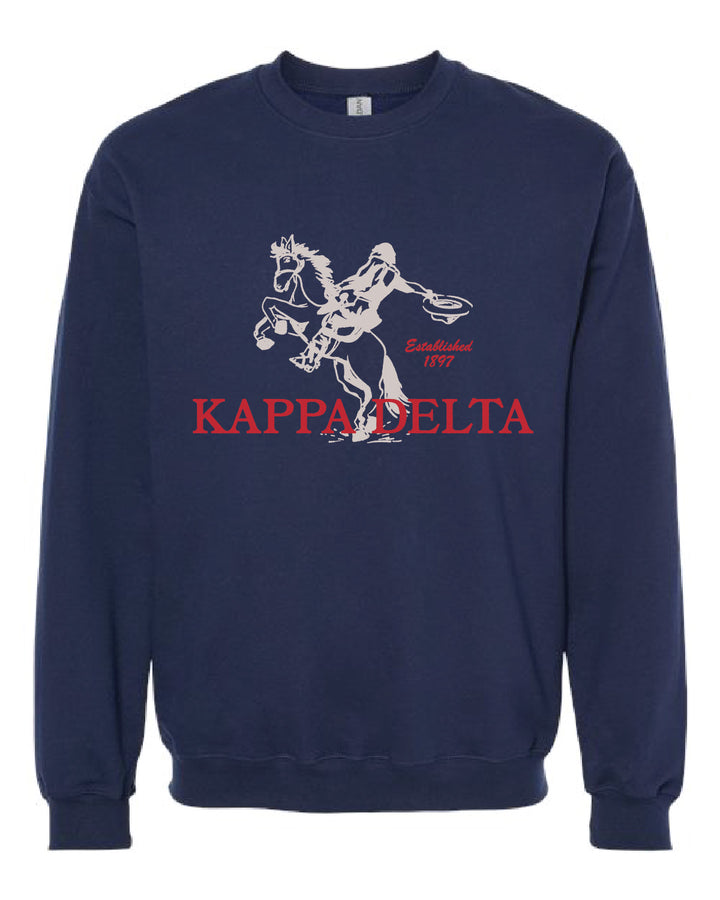 Navy Rodeo Sorority Crewneck - 2XL - 3XL