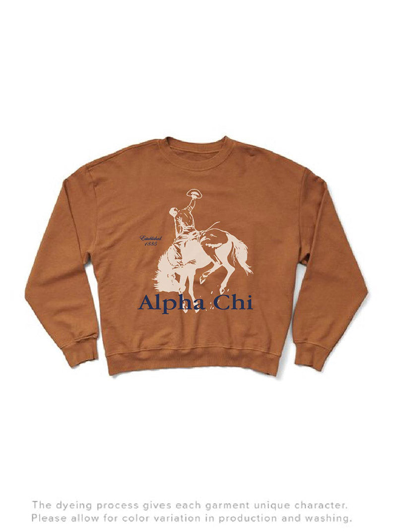 Caffeine Rodeo Matching Set Light Weight Sorority Crewneck