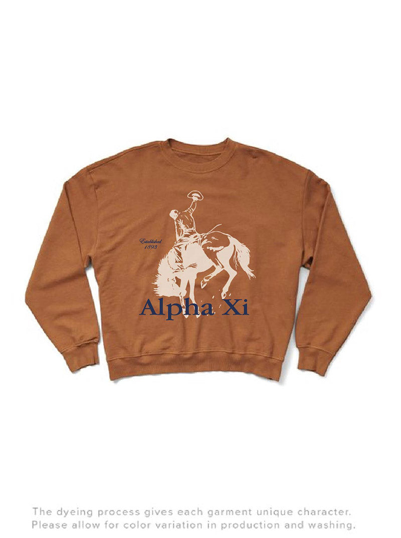 Caffeine Rodeo Matching Set Light Weight Sorority Crewneck