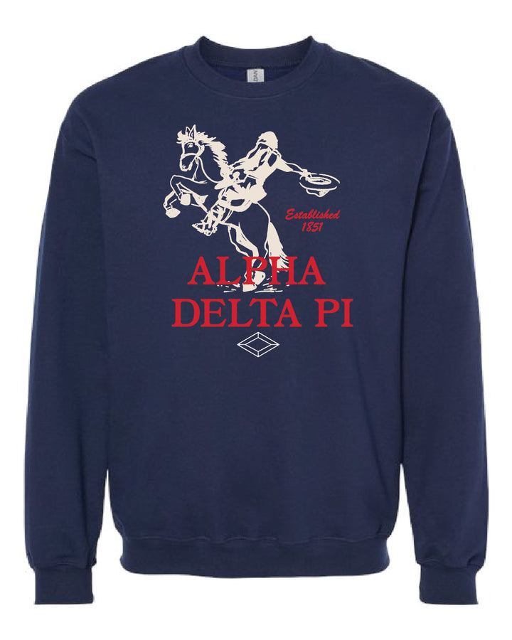 Navy Rodeo Alpha Delta Pi Crewneck