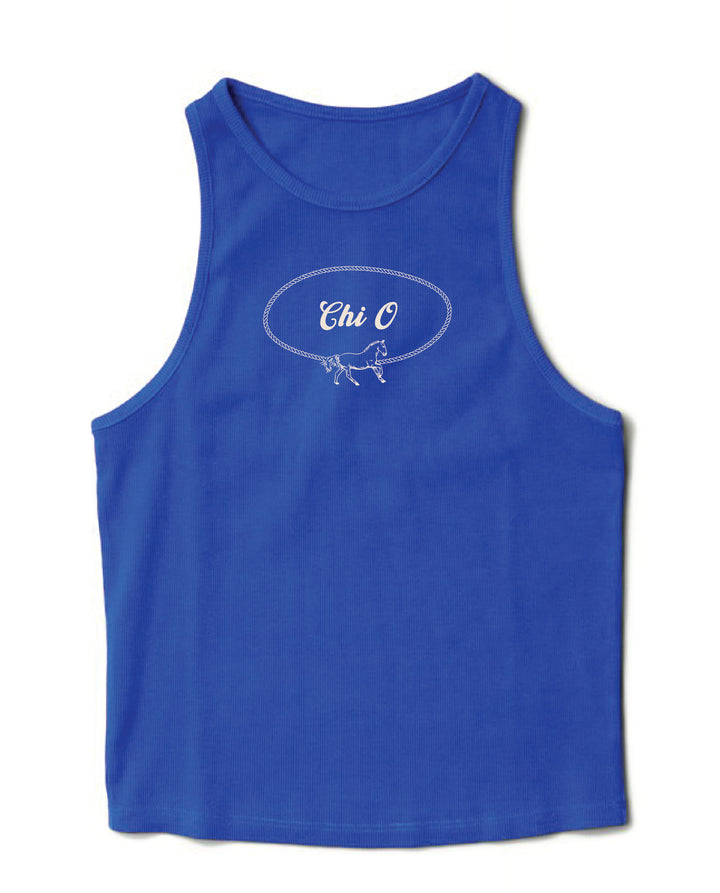 Rodeo Varsity Blue Sorority Tank