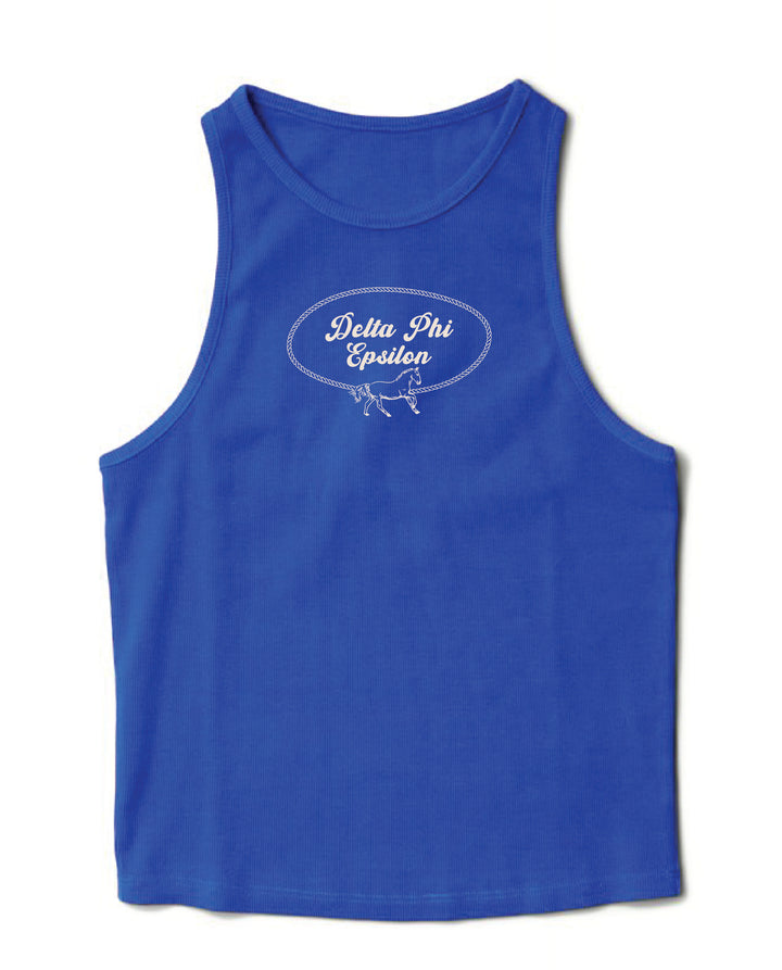 Rodeo Varsity Blue Sorority Tank