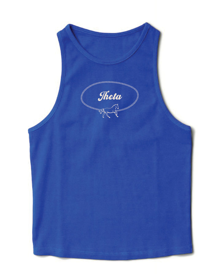 Rodeo Varsity Blue Sorority Tank