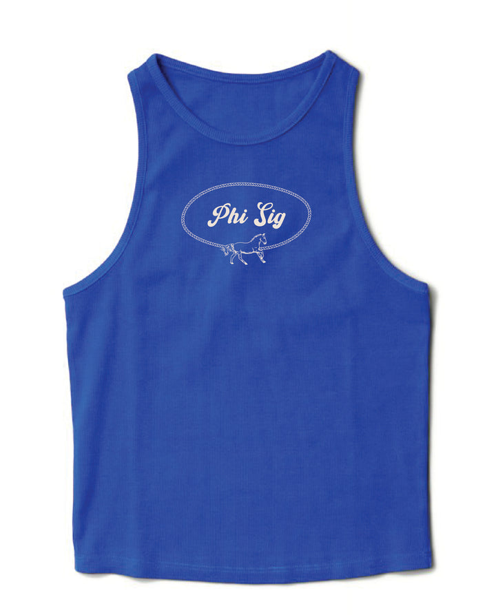 Rodeo Varsity Blue Sorority Tank