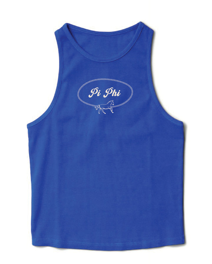 Rodeo Varsity Blue Sorority Tank