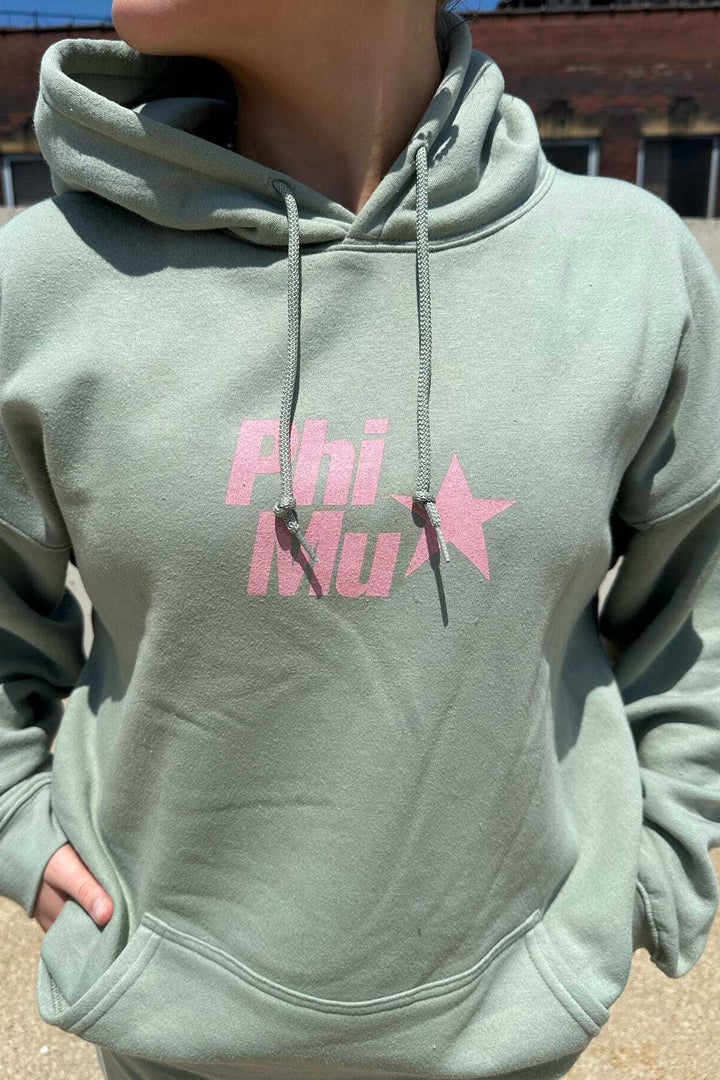 Light Pink Star Matching Set Hoodie - 2XL