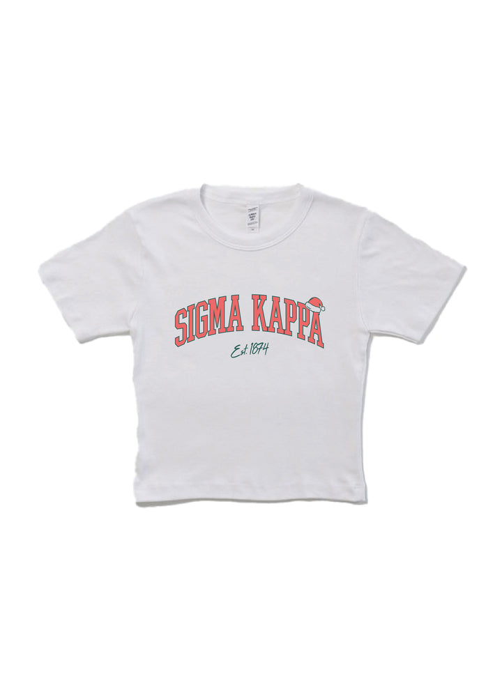 Santa Hat Sorority Baby Tee