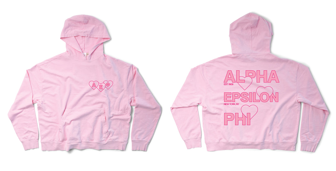 Bubblegum Lots of Love Sorority Light Weight Hoodie