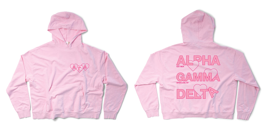 Bubblegum Lots of Love Sorority Light Weight Hoodie