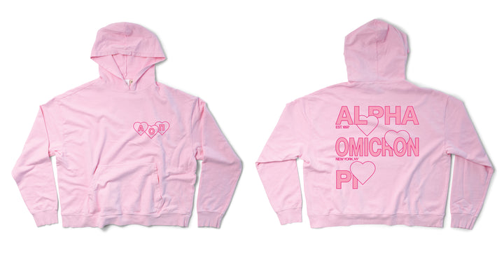 Bubblegum Lots of Love Sorority Light Weight Hoodie