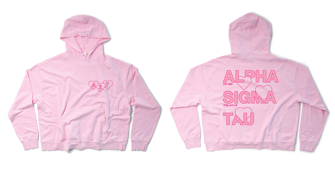 Bubblegum Lots of Love Sorority Light Weight Hoodie