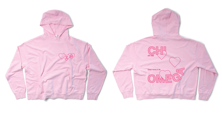 Bubblegum Lots of Love Sorority Light Weight Hoodie