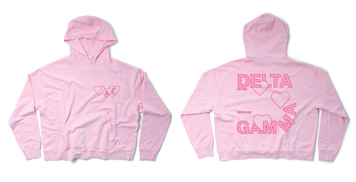 Bubblegum Lots of Love Sorority Light Weight Hoodie