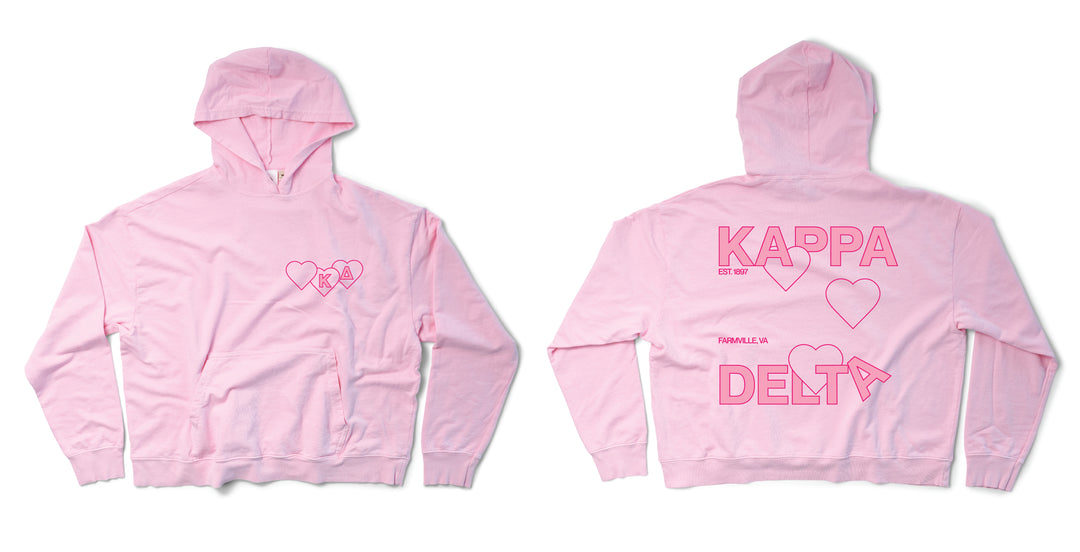 Bubblegum Lots of Love Sorority Light Weight Hoodie