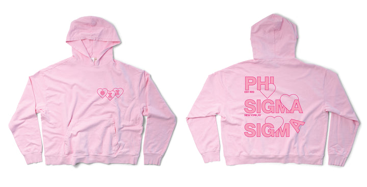 Bubblegum Lots of Love Sorority Light Weight Hoodie