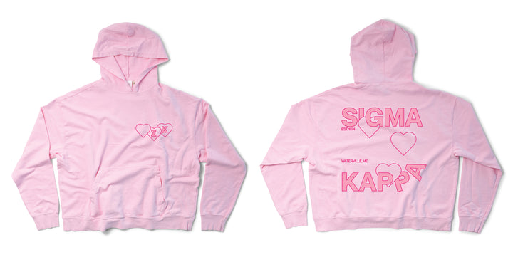 Bubblegum Lots of Love Sorority Light Weight Hoodie