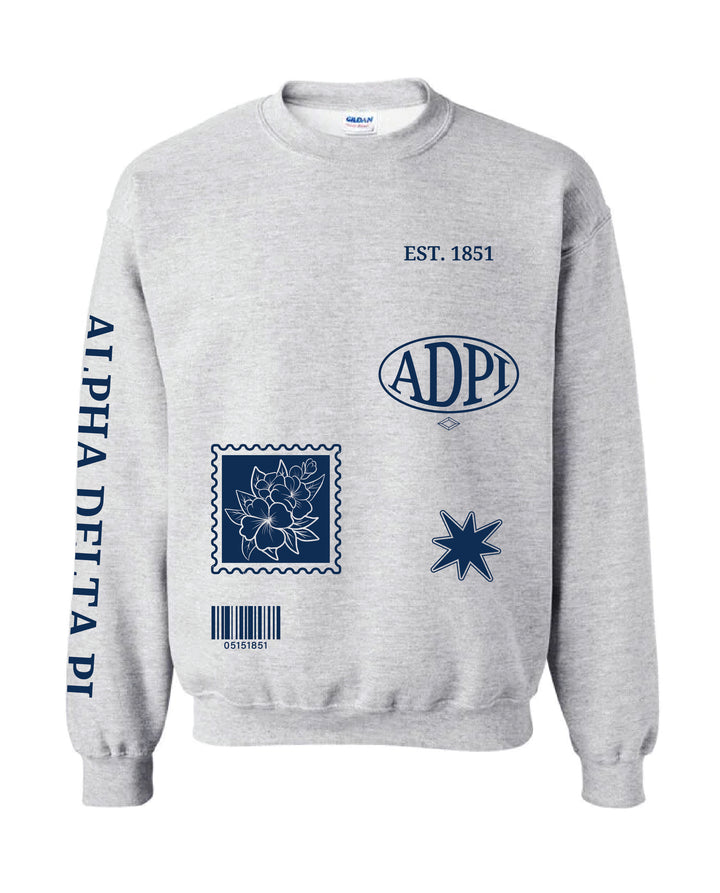 Alpha Delta Pi Scrapbook Crewneck