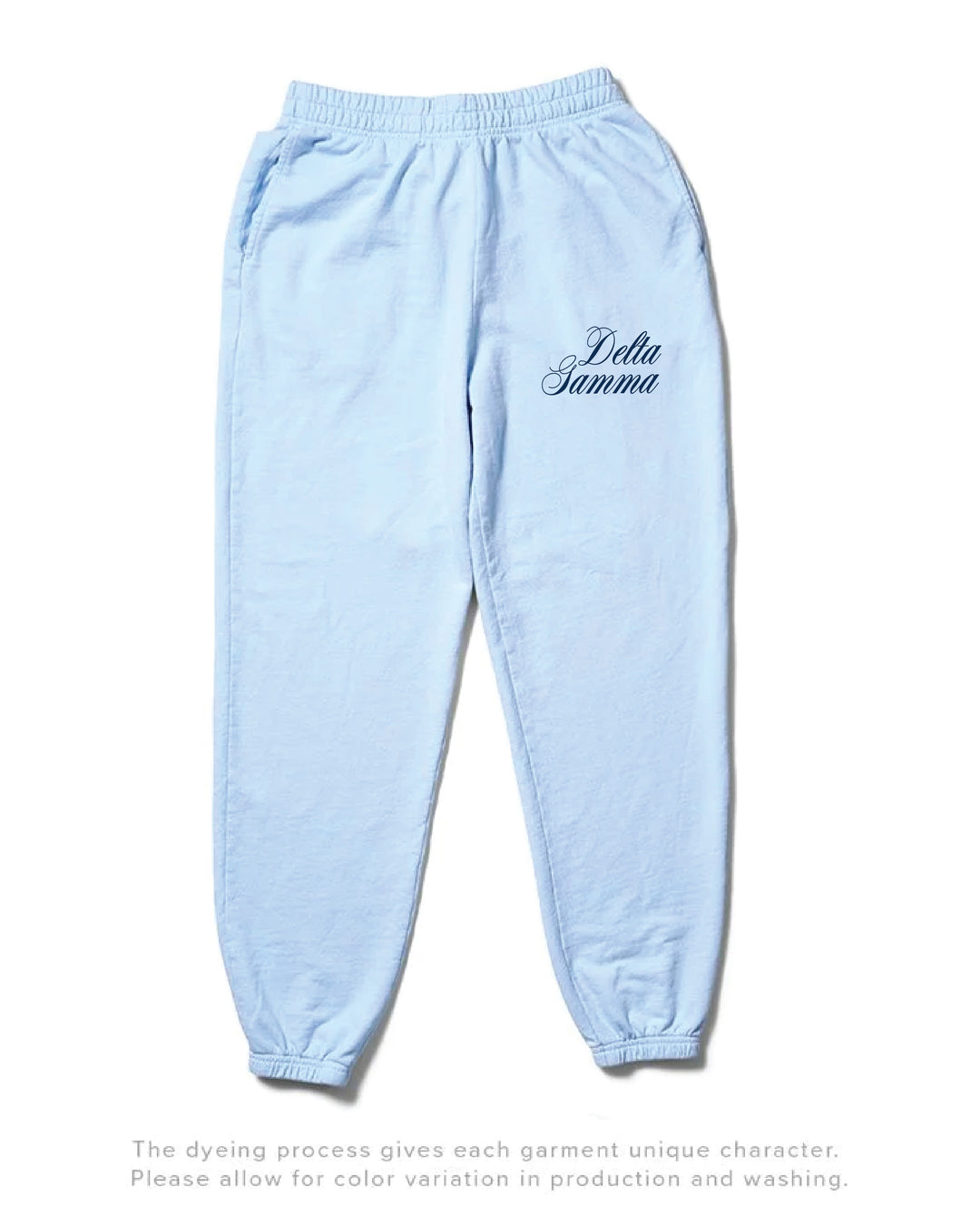 Script Arctic Blue Light Weight Sorority Joggers