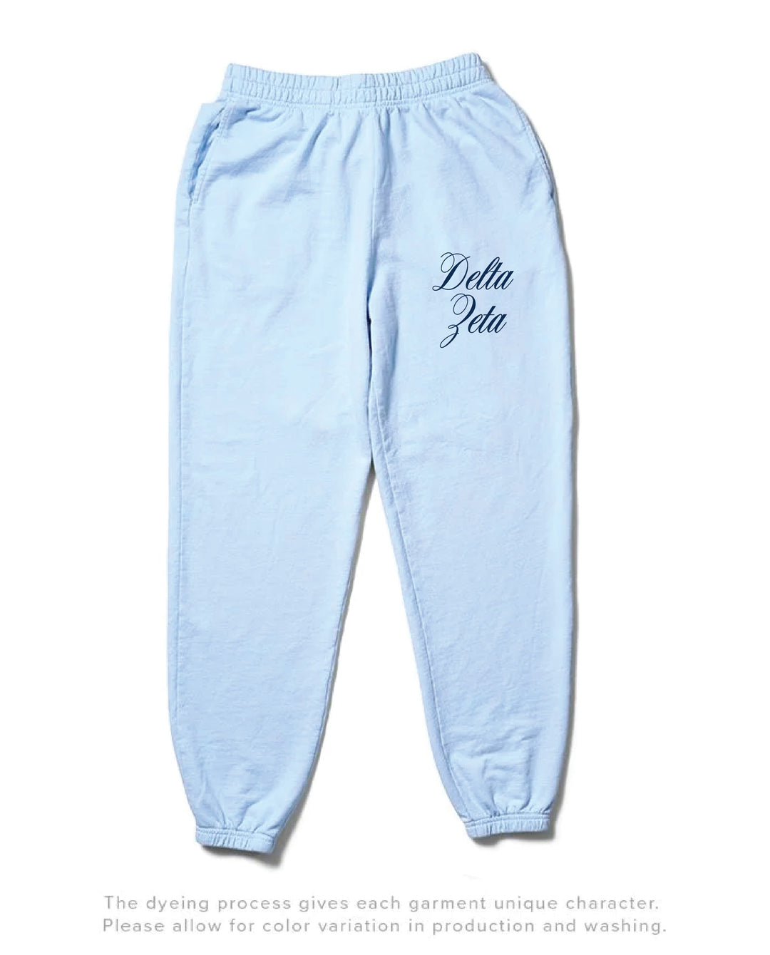 Script Arctic Blue Light Weight Sorority Joggers