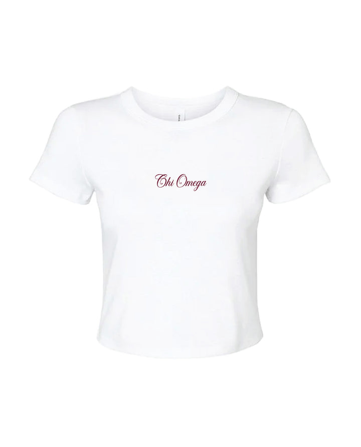 Script Sorority Baby Tee